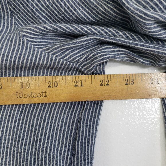 Abercrombie & Fitch Woman's V-Neck Embroidered Blouse with Tie Sleeves, Size XL - Picture 4 of 6